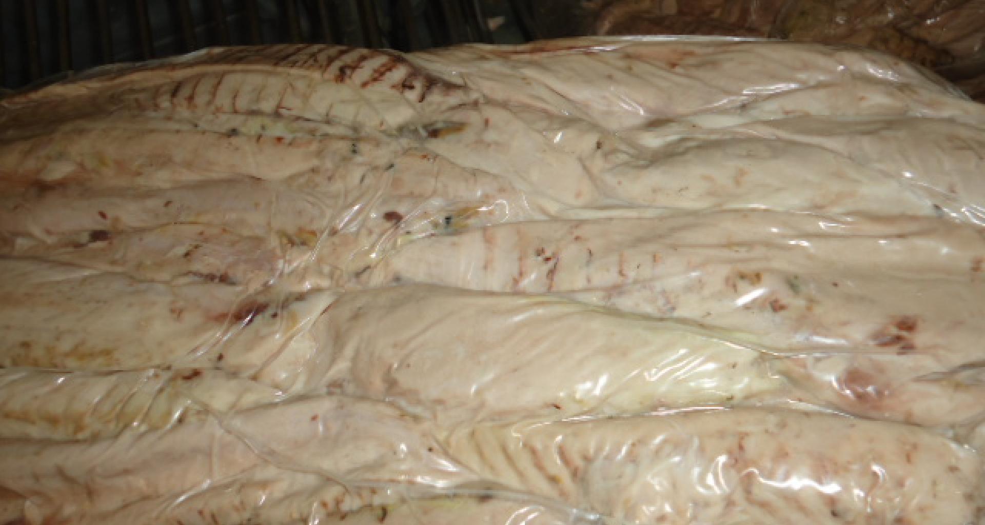 Filetes Atún - vista lateral envasado vacío